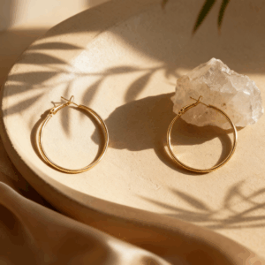 Classic Thin Gold Hoop Earrings Minimalist Everyday Jewelry