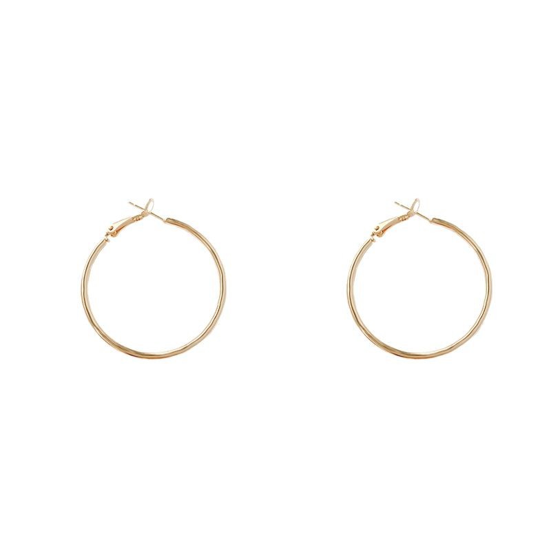 Classic Thin Gold Hoop Earrings Minimalist Everyday Jewelry - Image 6